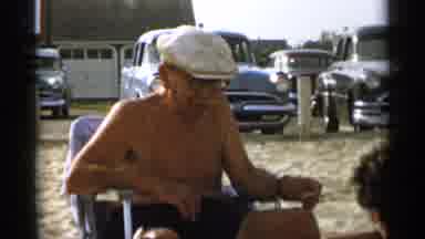Cape Cod Massachusetts (1956): Old Man On The Beach