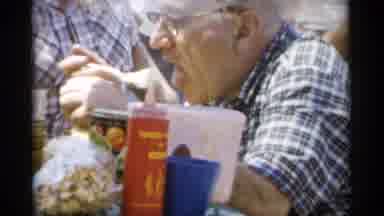 Jones Beach New York (1956): A Family Enjoying A Nice Day By Having A Picnic