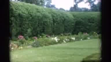 Jones Beach New York (1956): A Manicured Hedge And Flowers Lines The Lawn Where A