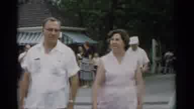 Jones Beach New York (1956): A County Fair That Is Full Of People Animals And