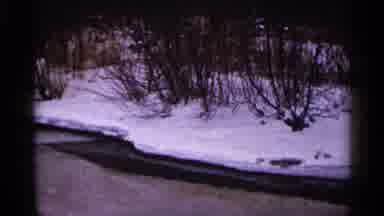 Duluth Minnesota (1960): Partially Frozen Stream On A Clear Winter Day