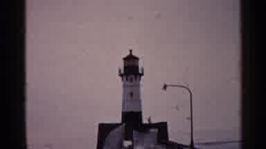 Duluth Minnesota (1960): A Lighthouse Standing Up On The Cliff All By Itself Very