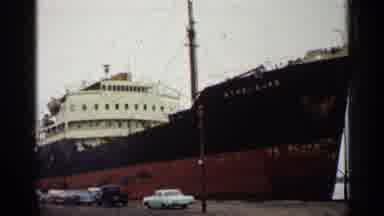 Duluth Minnesota (1960): Freighter Fires Up The Boiler As It Gets Ready To Set