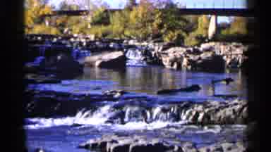 Sioux Falls South Dakota (1960): Water Flowing Down Rocks In A Very Beautiful