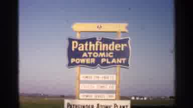 Sioux Falls South Dakota (1960): Pathfinder Atomic Plant Sign With Site