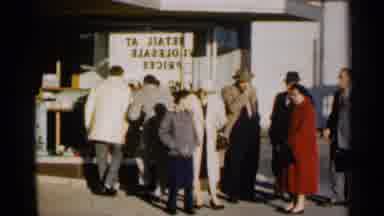 Sioux Falls South Dakota (1960): Two Women In Dress Coats And A Young Man Stand In