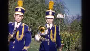 Sioux Falls South Dakota (1960): Military Salutation Trumpet Playing Arching