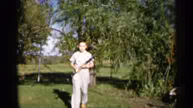 Sioux Falls South Dakota (1960): A Boy Taking Care About His Flute And Bring It To