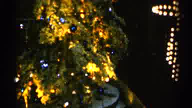 Sioux Falls South Dakota (1960): Christmas Tree Rotating To Show Its Colorful