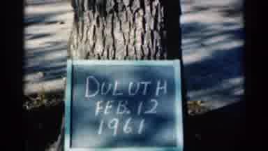 Duluth Minnesota (1961): Man Walking Over A Snowy Landscape Taken In Duluth Feb 12