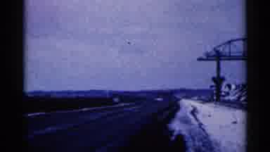 Duluth Minnesota (1961): Ice Routes And Construction Steel Objects In A Cloudy Day