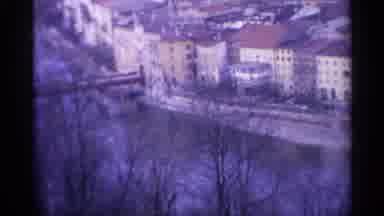 Spain (1961): A River And A Bridge And A Street In Europe Probably Germany