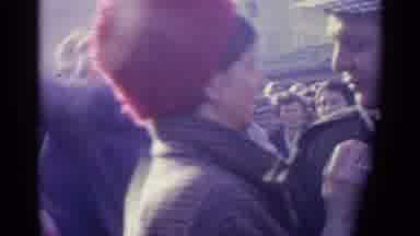 Spain (1961): European People Happy Dancing Celebration Men Women Crowd Old Video