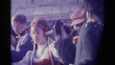 Spain (1961): Vintage Costume Party Dancing Large Crowd