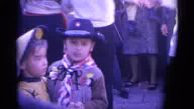 Spain (1961): A Few Little Kids Dressed Up On Halloween Ready To Go Get Candy