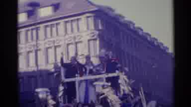 Spain (1961): Royalty Standing On A Float In A Parade