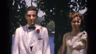 Minnesota USA (1964): Wedding And Construction With Heavy Machinery In An Area Of