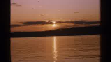Minnesota USA (1964): Relaxing A Lake And Lake House Within The Mountains