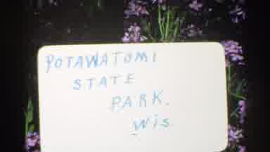Washington Island Wisconsin (1964): Plate Indicating The Name Of The Park Located