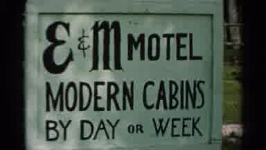 Washington Island Wisconsin (1964): Sign Showing A Motel Then A Glimpse Of The