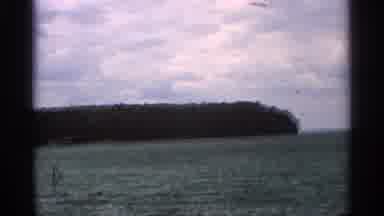 Washington Island Wisconsin (1964): A A Lake With A Protrusion From The Land In It