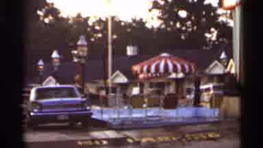 Arkansas USA (1965): People Walking Around In The Evening At A Hotel In The 1950'S