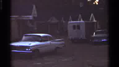 Arkansas USA (1965): Classic Cars And Trailer In Once Quite Suburban Neighborhood