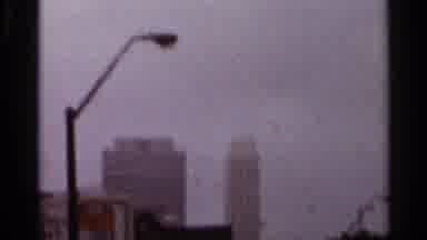 Arkansas USA (1965): A Couple Of Tall Buildings Can Be Seen From The Windscreen Of