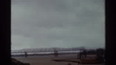 Arkansas USA (1965): Steel Bridge Over Water On A Cloudy Day