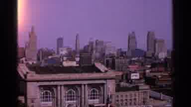 Kansas City Missouri (1965): We Can SEE Buildings Of A Town And A Old Woman With