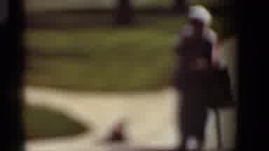 Kansas City Missouri (1965): Old Man Walking Clothed Monkey Across The Street
