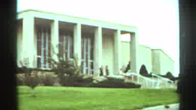 Kansas City Missouri (1965): The Front Of A Large Building During The Day With
