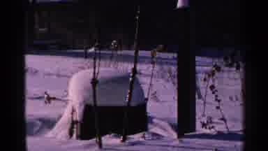Minnesota USA (1965): Snow Covered Field And House