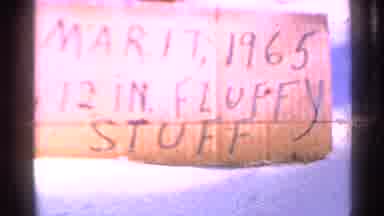 Minnesota USA (1965): March 17th 1965 Twelve Inch Bluefly Stuff Sign And Possible