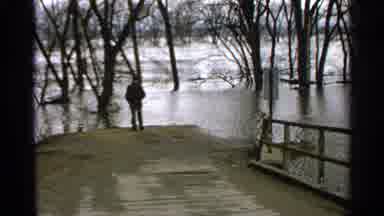 Minnesota USA (1965): A Man Can Be Seen Visiting The Lake In The Early Morning To