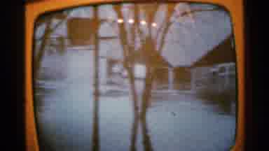 Minnesota USA (1965): A House That Has Been Completed Flooded Underwater Very Sad