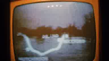 MINNESOTA USA-1965: Vintage Television Showing Flood Damage and River Map