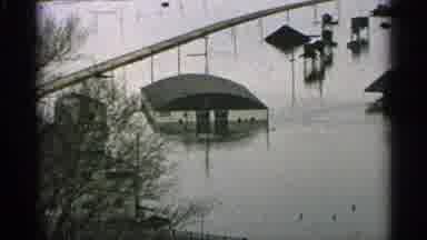 Minnesota USA (1965): A Completely Flooded Forest Environment Where Water Covered