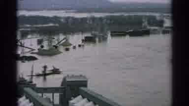 Minnesota USA (1965): Busy I Industrial Shipyard And Of Day Ships Docked Skyline