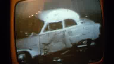 Minnesota USA (1965): Recording Of Old TV Showing Footage Of Cars And Garage