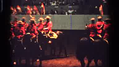 Saint Louis Missouri (1965): Men In Red Jackets Holding Flags Riding Horses In