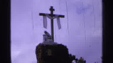 Saint Louis Missouri (1965): A Large Cross With A White Cloth Hanging From The Top
