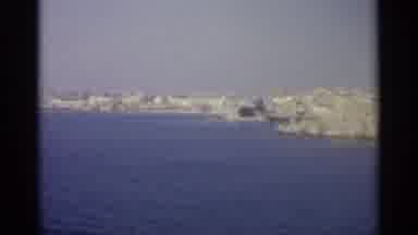 Sicily-1965: Coastal Town Viewed From Across The Sea