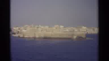 Sicily-1965: Historic Coastal Town With Fortified Waterfront