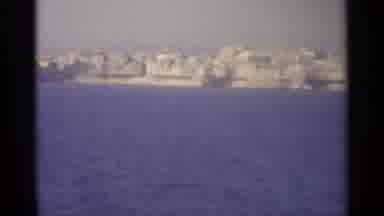 Sicily-1965: Coastal Town View From The Sea