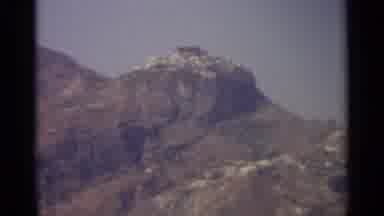 Sicily-1965: Mountain Village Perched On Rocky Hilltop