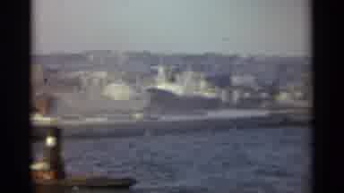 STOCKHOLM SWEDEN-1965: City And Seaport On A Clear Sunny Day