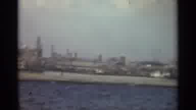 STOCKHOLM SWEDEN-1965: Industrial Waterfront And Passenger Ships In Harbor