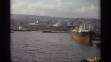 Stockholm Sweden (1965): A Ship Yard With A Lot Of Different Boats All Lined Up
