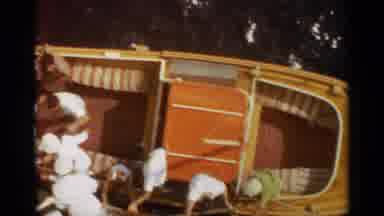 Stockholm Sweden (1965): Old Style Boat With Energetic People Having A Party In